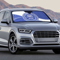 Queen Salote College 100th Anniversary Personalized Auto Sun Shade Est 1926 Kolisi Fefine Tongan Ngatu Pattern LT14 - Polynesian Pride