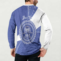 Queen Salote College 100th Anniversary Personalized Button Sweatshirt Est 1926 Kolisi Fefine Tongan Ngatu Pattern LT14 - Polynesian Pride