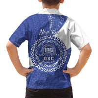 Queen Salote College 100th Anniversary Personalized Family Matching Summer Maxi Dress and Hawaiian Shirt Est 1926 Kolisi Fefine Tongan Ngatu Pattern