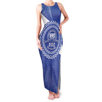 Queen Salote College 100th Anniversary Personalized Family Matching Tank Maxi Dress and Hawaiian Shirt Est 1926 Kolisi Fefine Tongan Ngatu Pattern