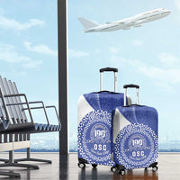 Queen Salote College 100th Anniversary Personalized Luggage Cover Est 1926 Kolisi Fefine Tongan Ngatu Pattern LT14 - Polynesian Pride
