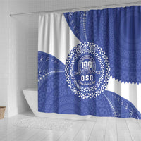 Queen Salote College 100th Anniversary Personalized Shower Curtain Est 1926 Kolisi Fefine Tongan Ngatu Pattern LT14 - Polynesian Pride