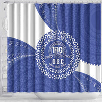 Queen Salote College 100th Anniversary Personalized Shower Curtain Est 1926 Kolisi Fefine Tongan Ngatu Pattern LT14 - Polynesian Pride