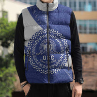 Queen Salote College 100th Anniversary Personalized Sleeveless Puffer Jacket Est 1926 Kolisi Fefine Tongan Ngatu Pattern LT14 - Polynesian Pride