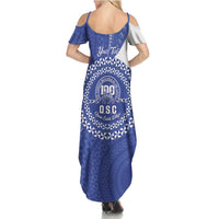 Queen Salote College 100th Anniversary Personalized Summer Maxi Dress Est 1926 Kolisi Fefine Tongan Ngatu Pattern LT14 - Polynesian Pride