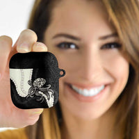 Black Polynesia Tribal Octopus Tattoo AirPods Case Pikake Lei Polynesian Pattern LT14 - Polynesian Pride