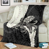 Black Polynesia Tribal Octopus Tattoo Blanket Pikake Lei Polynesian Pattern LT14 - Polynesian Pride