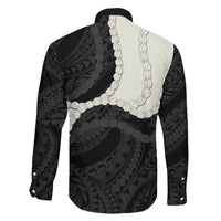 Black Polynesia Tribal Octopus Tattoo Family Matching Puletasi and Hawaiian Shirt Pikake Lei Polynesian Pattern LT14 - Polynesian Pride