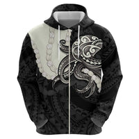 Black Polynesia Tribal Octopus Tattoo Hoodie Pikake Lei Polynesian Pattern LT14 - Polynesian Pride