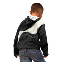 Black Polynesia Tribal Octopus Tattoo Kid Hoodie Pikake Lei Polynesian Pattern LT14 - Polynesian Pride