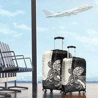 Black Polynesia Tribal Octopus Tattoo Luggage Cover Pikake Lei Polynesian Pattern LT14 - Polynesian Pride