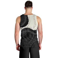 Black Polynesia Tribal Octopus Tattoo Men Tank Top Pikake Lei Polynesian Pattern LT14 - Polynesian Pride