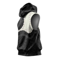 Black Polynesia Tribal Octopus Tattoo Sleeveless Hoodie Pikake Lei Polynesian Pattern LT14 - Polynesian Pride