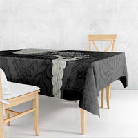 Black Polynesia Tribal Octopus Tattoo Tablecloth Pikake Lei Polynesian Pattern LT14 - Polynesian Pride