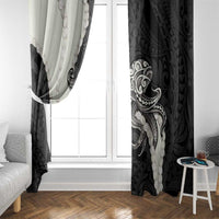 Black Polynesia Tribal Octopus Tattoo Window Curtain Pikake Lei Polynesian Pattern LT14 - Polynesian Pride