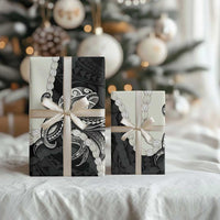 Black Polynesia Tribal Octopus Tattoo Wrapping Paper Pikake Lei Polynesian Pattern LT14 - Polynesian Pride