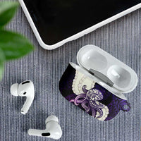 Purple Galaxy Polynesia Tribal Octopus Tattoo AirPods Case Pikake Lei Polynesian Pattern LT14 - Polynesian Pride