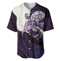 Purple Galaxy Polynesia Tribal Octopus Tattoo Baseball Jersey Pikake Lei Polynesian Pattern LT14 Purple - Polynesian Pride