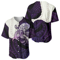 Purple Galaxy Polynesia Tribal Octopus Tattoo Baseball Jersey Pikake Lei Polynesian Pattern LT14 - Polynesian Pride