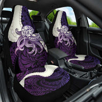 Purple Galaxy Polynesia Tribal Octopus Tattoo Car Seat Cover Pikake Lei Polynesian Pattern LT14 One Size Purple - Polynesian Pride