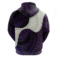 Purple Galaxy Polynesia Tribal Octopus Tattoo Hoodie Pikake Lei Polynesian Pattern LT14 - Polynesian Pride
