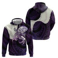 Purple Galaxy Polynesia Tribal Octopus Tattoo Hoodie Pikake Lei Polynesian Pattern LT14 - Polynesian Pride