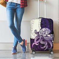 Purple Galaxy Polynesia Tribal Octopus Tattoo Luggage Cover Pikake Lei Polynesian Pattern LT14 - Polynesian Pride