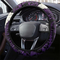 Purple Galaxy Polynesia Tribal Octopus Tattoo Steering Wheel Cover Pikake Lei Polynesian Pattern LT14 - Polynesian Pride