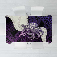 Purple Galaxy Polynesia Tribal Octopus Tattoo Tablecloth Pikake Lei Polynesian Pattern LT14 Purple - Polynesian Pride