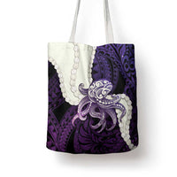 Purple Galaxy Polynesia Tribal Octopus Tattoo Tote Bag Pikake Lei Polynesian Pattern LT14 - Polynesian Pride