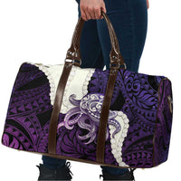 Purple Galaxy Polynesia Tribal Octopus Tattoo Travel Bag Pikake Lei Polynesian Pattern