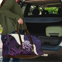 Purple Galaxy Polynesia Tribal Octopus Tattoo Travel Bag Pikake Lei Polynesian Pattern
