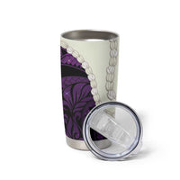 Purple Galaxy Polynesia Tribal Octopus Tattoo Tumbler Cup Pikake Lei Polynesian Pattern LT14 - Polynesian Pride