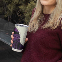 Purple Galaxy Polynesia Tribal Octopus Tattoo Tumbler Cup Pikake Lei Polynesian Pattern LT14 - Polynesian Pride