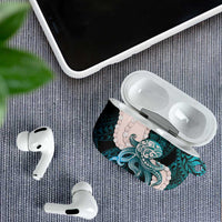 Teal Galaxy Polynesia Tribal Octopus Tattoo AirPods Case Pikake Lei Polynesian Pattern LT14 - Polynesian Pride