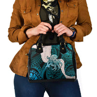 Teal Galaxy Polynesia Tribal Octopus Tattoo Shoulder Handbag Pikake Lei Polynesian Pattern LT14 - Polynesian Pride