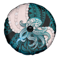 Teal Galaxy Polynesia Tribal Octopus Tattoo Spare Tire Cover Pikake Lei Polynesian Pattern LT14 - Polynesian Pride