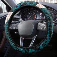 Teal Galaxy Polynesia Tribal Octopus Tattoo Steering Wheel Cover Pikake Lei Polynesian Pattern LT14 - Polynesian Pride