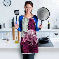 Pink Galaxy Polynesia Tribal Octopus Tattoo Apron Pikake Lei Polynesian Pattern LT14 - Polynesian Pride