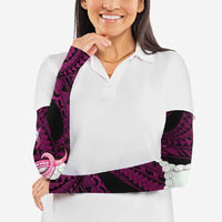 Pink Galaxy Polynesia Tribal Octopus Tattoo Arm Sleeves Pikake Lei Polynesian Pattern LT14 - Polynesian Pride