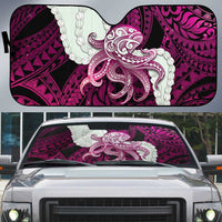 Pink Galaxy Polynesia Tribal Octopus Tattoo Auto Sun Shade Pikake Lei Polynesian Pattern LT14 Pink - Polynesian Pride