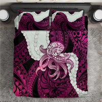 Pink Galaxy Polynesia Tribal Octopus Tattoo Bedding Set Pikake Lei Polynesian Pattern LT14 Pink - Polynesian Pride