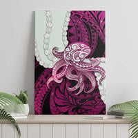 Pink Galaxy Polynesia Tribal Octopus Tattoo Canvas Wall Art Pikake Lei Polynesian Pattern LT14 - Polynesian Pride