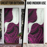 Pink Galaxy Polynesia Tribal Octopus Tattoo Door Cover Pikake Lei Polynesian Pattern LT14 - Polynesian Pride
