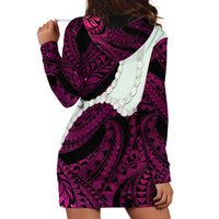 Pink Galaxy Polynesia Tribal Octopus Tattoo Hoodie Dress Pikake Lei Polynesian Pattern LT14 - Polynesian Pride