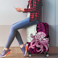 Pink Galaxy Polynesia Tribal Octopus Tattoo Luggage Cover Pikake Lei Polynesian Pattern LT14 - Polynesian Pride