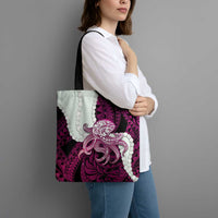 Pink Galaxy Polynesia Tribal Octopus Tattoo Tote Bag Pikake Lei Polynesian Pattern LT14 - Polynesian Pride