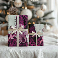 Pink Galaxy Polynesia Tribal Octopus Tattoo Wrapping Paper Pikake Lei Polynesian Pattern LT14 - Polynesian Pride