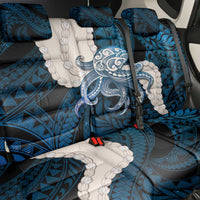 Blue Galaxy Polynesia Tribal Octopus Tattoo Back Car Seat Cover Pikake Lei Polynesian Pattern