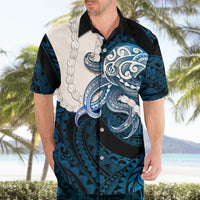 Blue Galaxy Polynesia Tribal Octopus Tattoo Hawaiian Shirt Pikake Lei Polynesian Pattern LT14 - Polynesian Pride